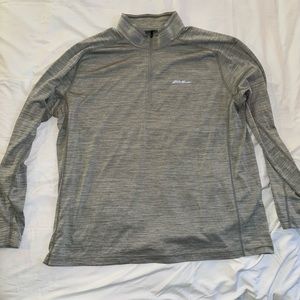 2 Eddie Bauer 1 Nike quarter zips. All size Large fit is a little small